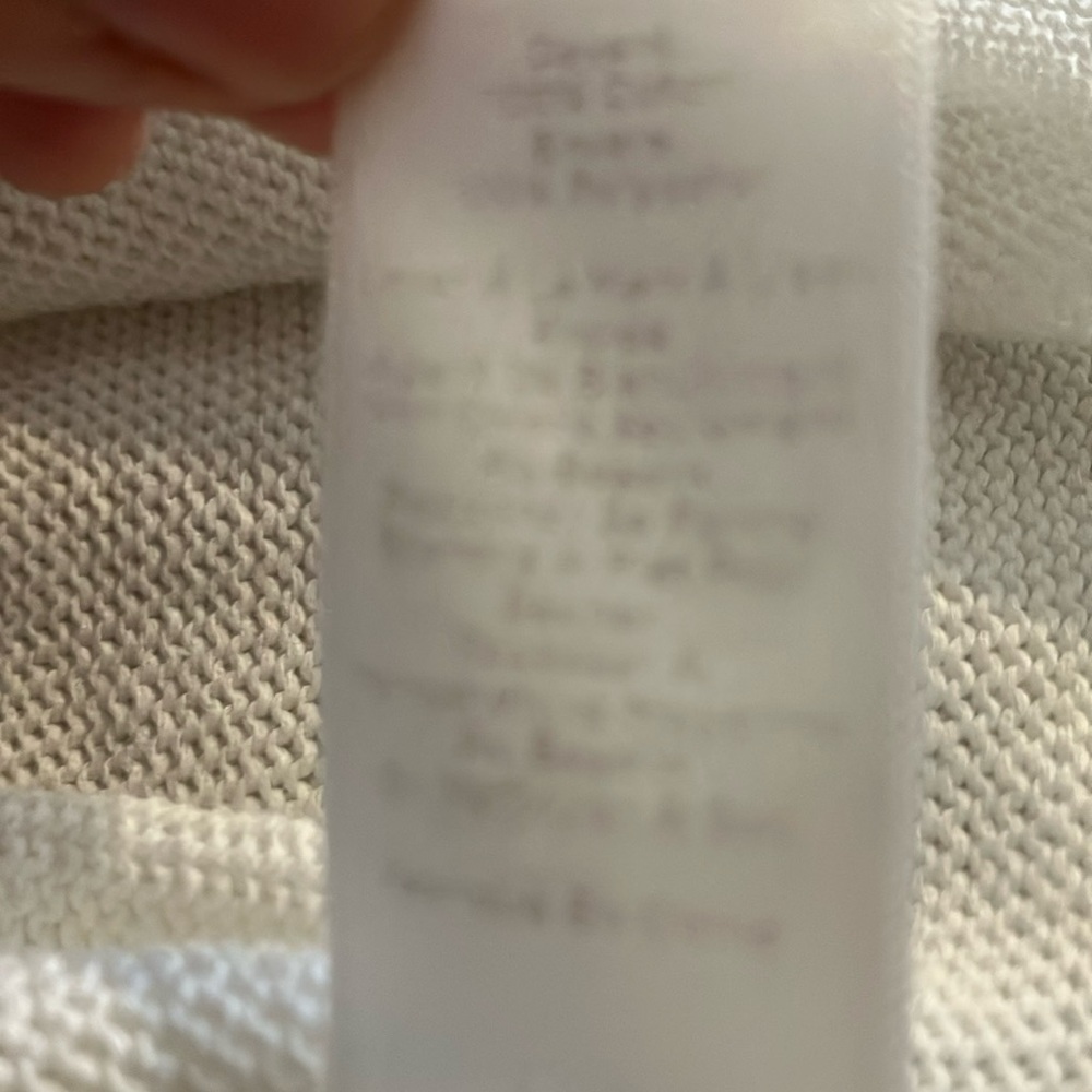 Talbots Creamy White Ribbed Relaxed Tank Top - Picture 10 of 10